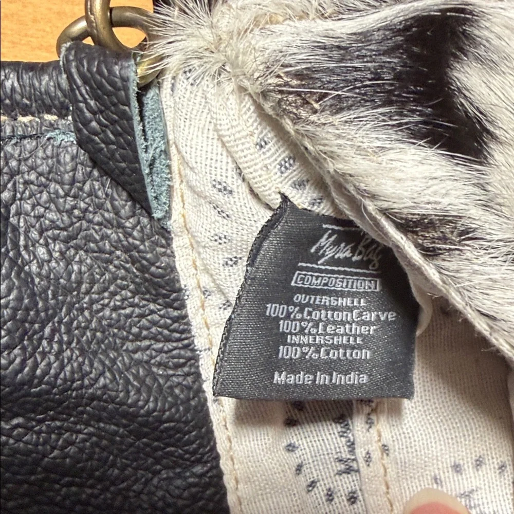 MYRA Bag Crossbody Leather Cowhide Purse Clutch $35 - Picture 4 of 8